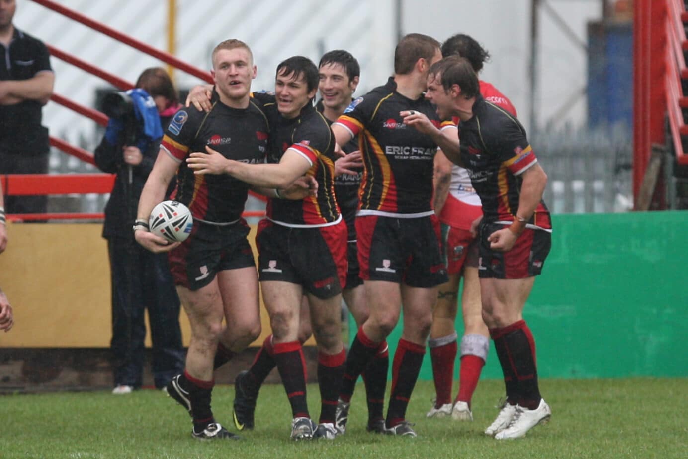 2010 - Keighley v Dewsbury - Andrew Bostock Try Celebration